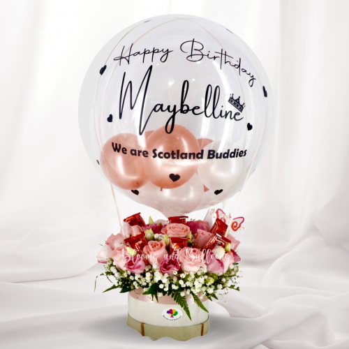 Floral  and chocs Hot Air Balloon