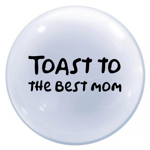 Confetti Floral Bubble Balloon