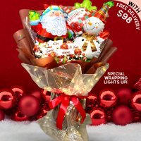 Fairy light Santa's Fav Chocolate bouquet