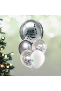 Frosty balloon bouquet