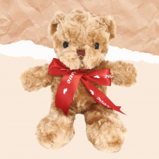 Petite Rose Bqt & Bear Plush