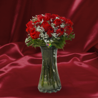 Forever Valentine vase arrangement