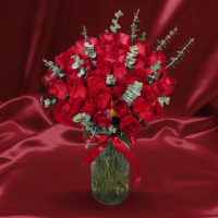 Shower with love vase arrangement