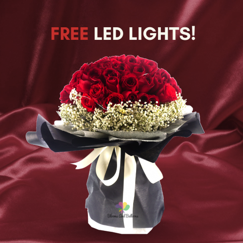 50 roses Valentine Bouquet