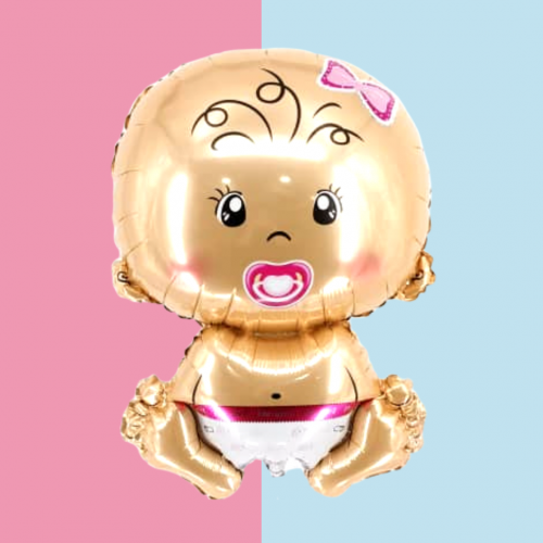 26" Baby Girl with Pacifier