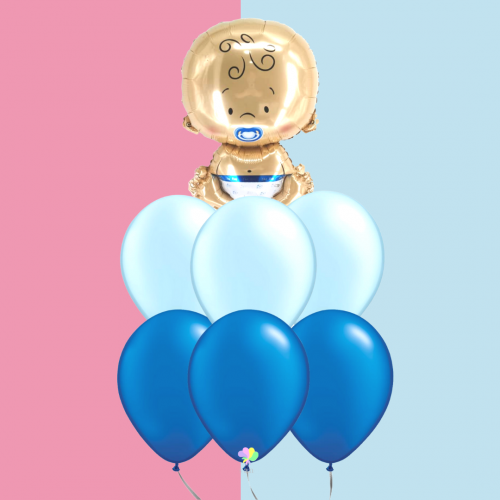 Baby Boy classic bouquet set