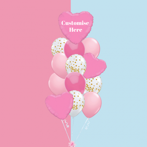 Welcome Baby princess customized bouquet set