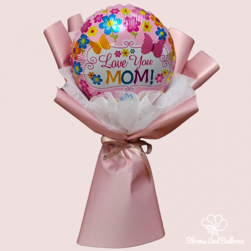 9" Foil Love Mom