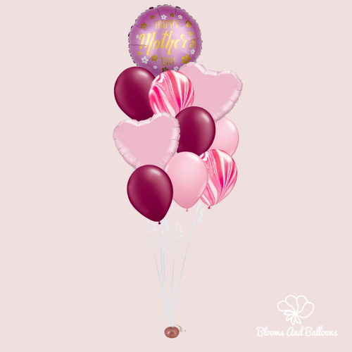 Lovely Heart Mother's Day balloon bouquet