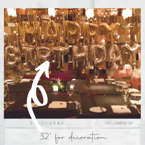32" Gold Number Foil Balloons