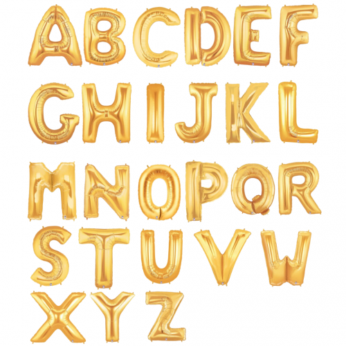 40" Gold Letter Foil Balloons
