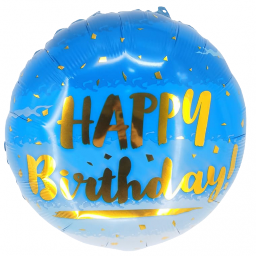 18" Birthday Blue Gradient