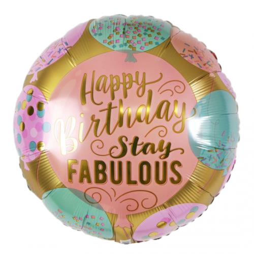 18" Birthday Peach Fabulous