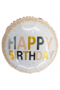 18" Birthday White and Pastel