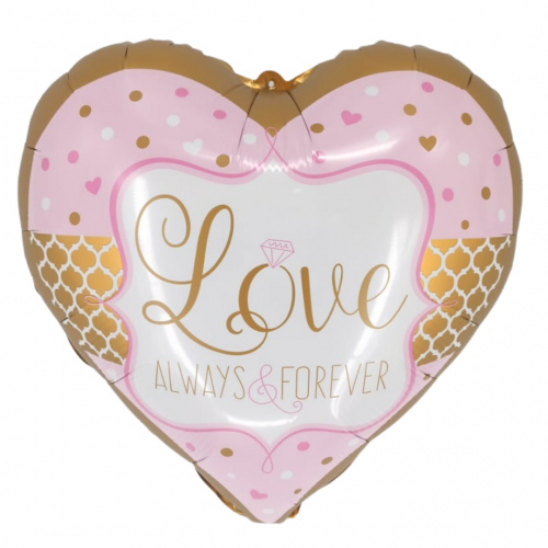 18" Valentine's Pastel Pink Heart