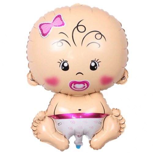 26" Baby Girl with Pacifier