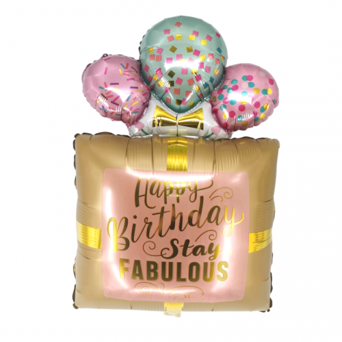 28" Birthday Peach Stay Fabulous