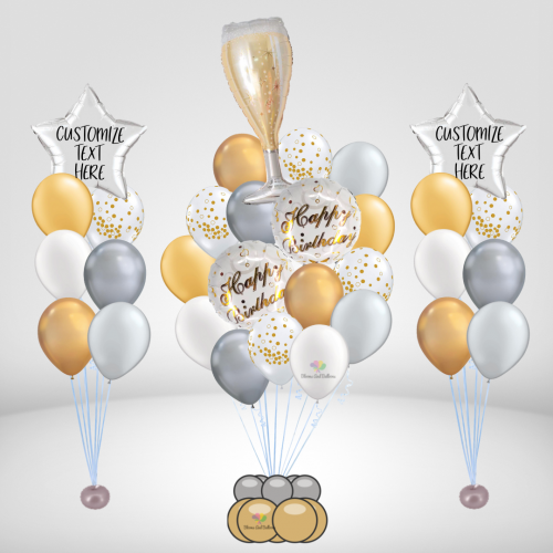 Sparkly Birthday Balloon Bouquet