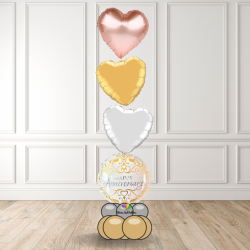 White & Gold Anniversary theme