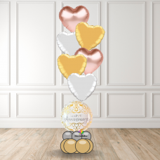 White & Gold Anniversary theme