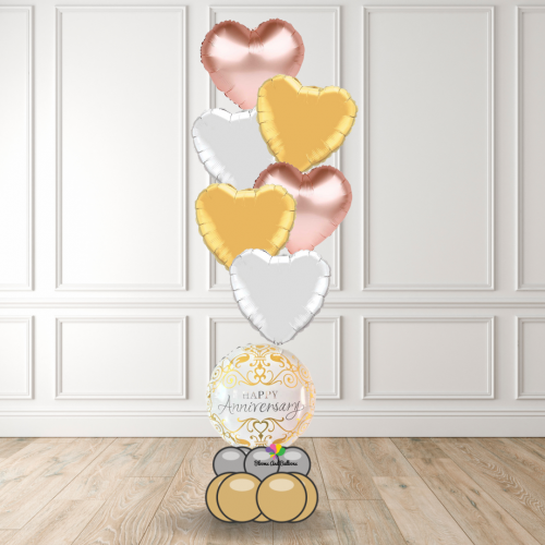 White & Gold Anniversary theme