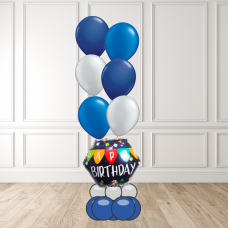 Birthday Blue and silver theme