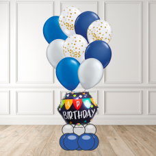 Birthday Blue and silver theme