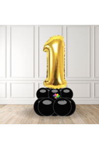 Gold number centerpiece