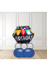 Birthday Blue and silver theme