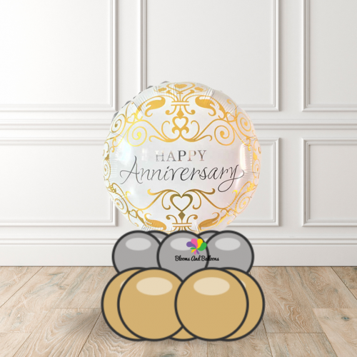 White & Gold Anniversary theme