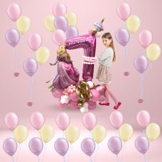Standard Marquee with balloon bouquets
