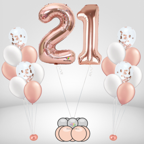 Pretty perfect Number foil and balloons set