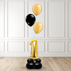 Gold number centerpiece