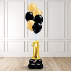 Gold number centerpiece