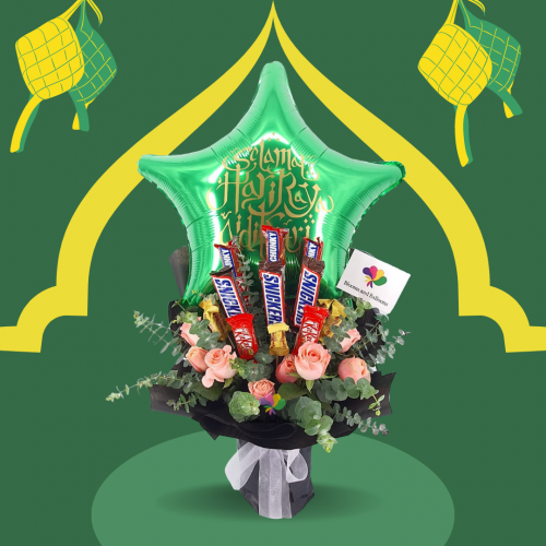 Upsized Floral & Snack Bouquet