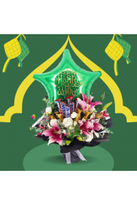 Premium Floral & Snack Bouquet